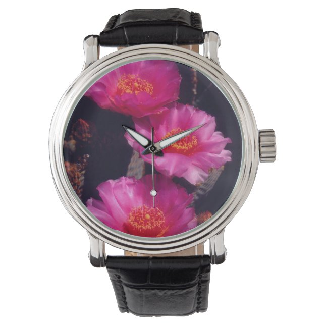 Montre Fleurs de Cactus Beavertail 2 (devant)