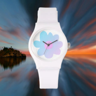 Montre Fleurs de fierté trans