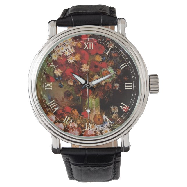 Montre Fleurs de la vie morte dans un vase par Vincent va (devant)