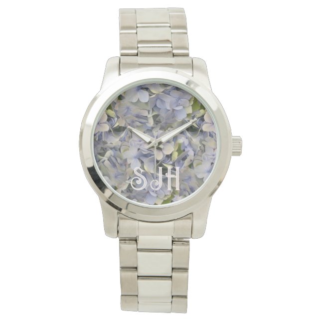 Montre Fleurs de Lavande Hydrangea Visage (devant)