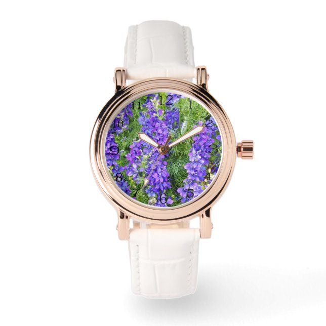 Montre Fleurs de Lavande Violette, (Recto)