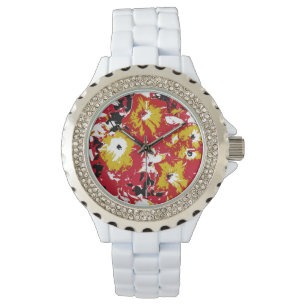 MONTRE FLEURS DE PETUNIA ABSTRAITES