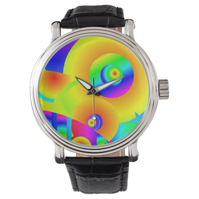 Montre Fleurs de soleil Abstraites (devant)