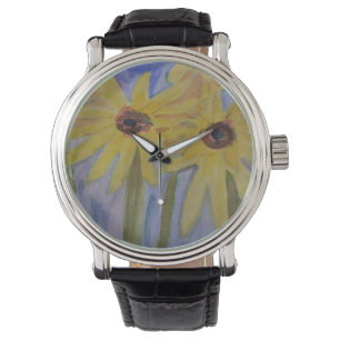 Montre Fleurs de soleil jaunes d'été