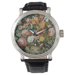 Montre Fleurs de style baroque vintage dans un vase