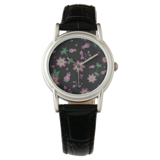 Montre Fleurs et baies Fog (devant)