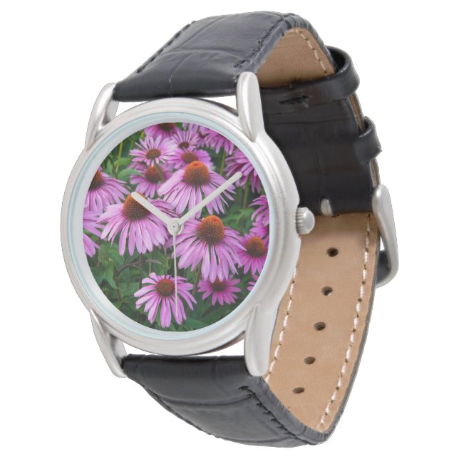 Montre Fleurs | Jardin aux fleurs roses (Incliné)