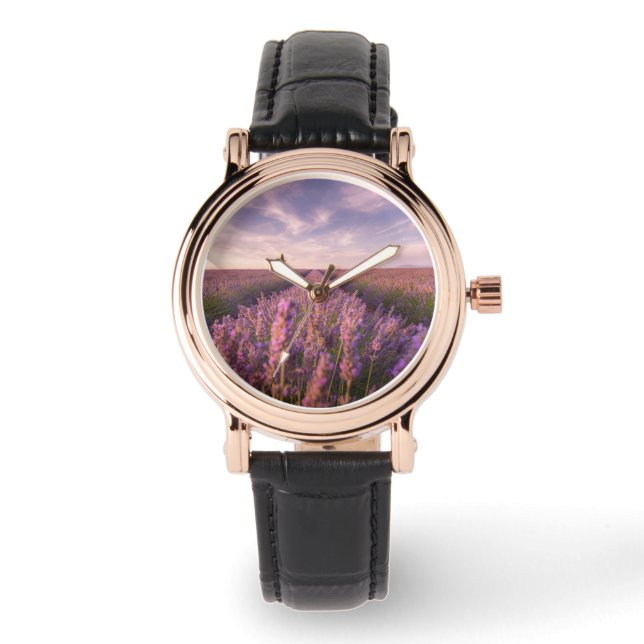 Montre Fleurs | Lavande Sud France (Recto)