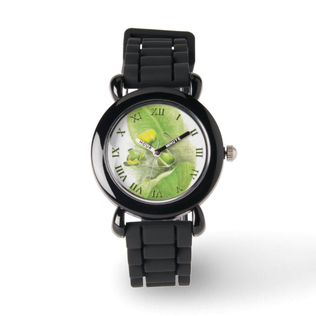 Montre Fleurs lys Dessin au crayon (Recto)