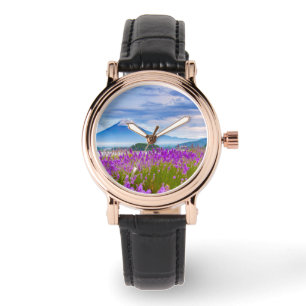 Montre Fleurs Mont Fugi Japon