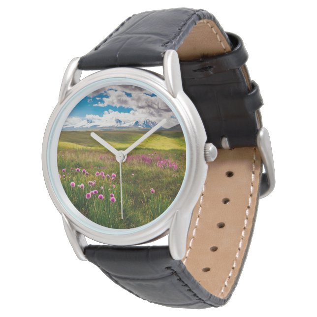 Montre Fleurs | Montagnes de l'Altaï, Sibérie, Russie (Incliné)
