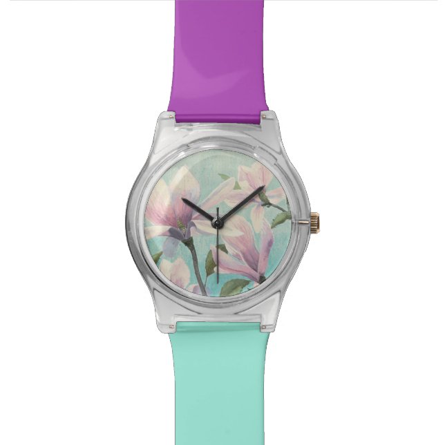 Montre Fleurs roses des sud (Fermer)