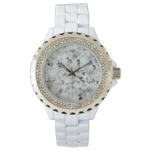 Montre Fleurs roses grises blanches élégantes vintage