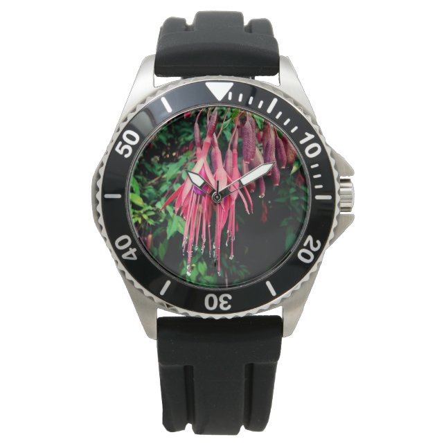 Montre Fleurs rouges (devant)