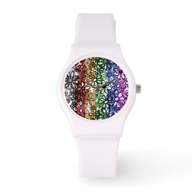 Montre Fleurs Sketchy - Regarder (Recto)
