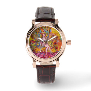 Montre FLEURS SUR L'Imaginaire ROSE IRIS