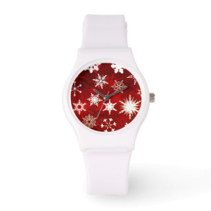 Montre Flocons de neige de fête de Noël
