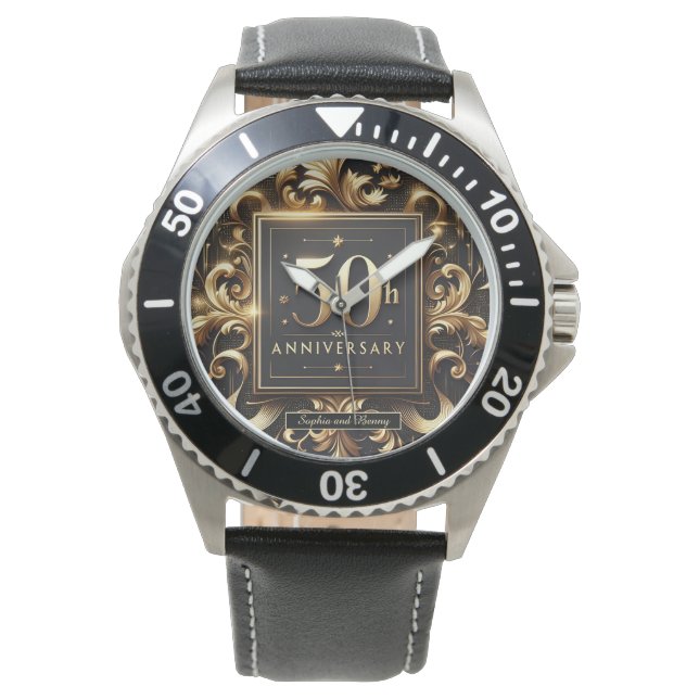 Montre Floraison d'or : 50e anniversaire Design (devant)