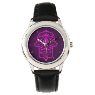 Montre Floral Hamsa Wrist Watch