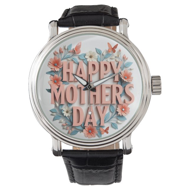 Montre Floral Happy Mother's Day (devant)