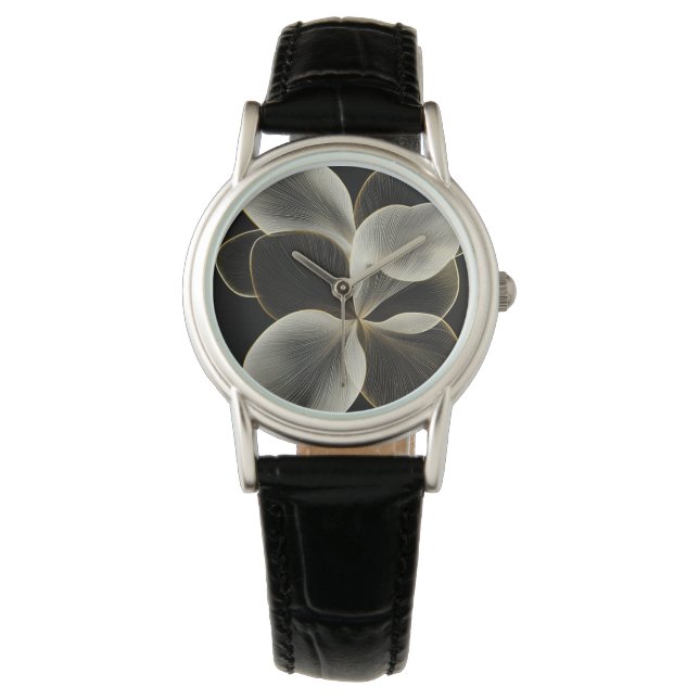 Montre florale minimaliste (devant)