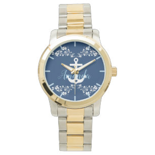 Montre Flore marine et Ancre