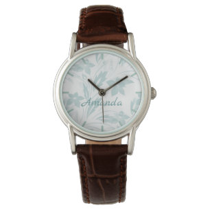 Montre Flore subtile en blues