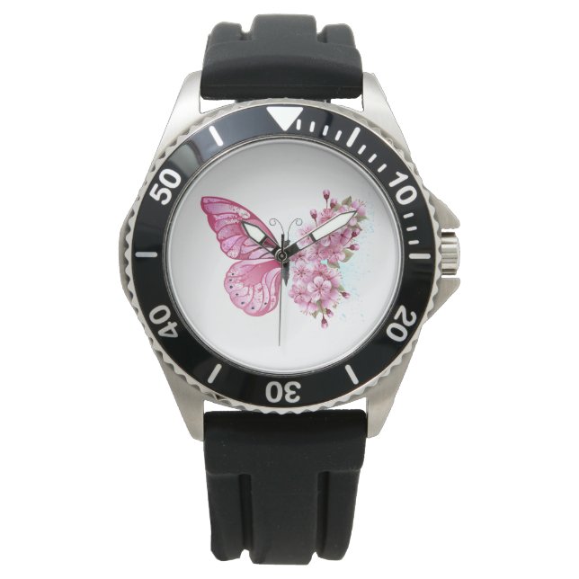 Montre Flower Butterfly (devant)