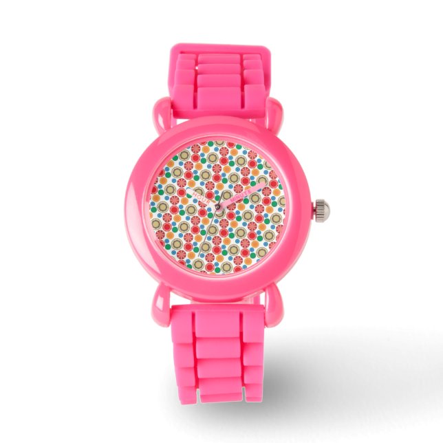Montre Flower Power en rangées 002 (Recto)