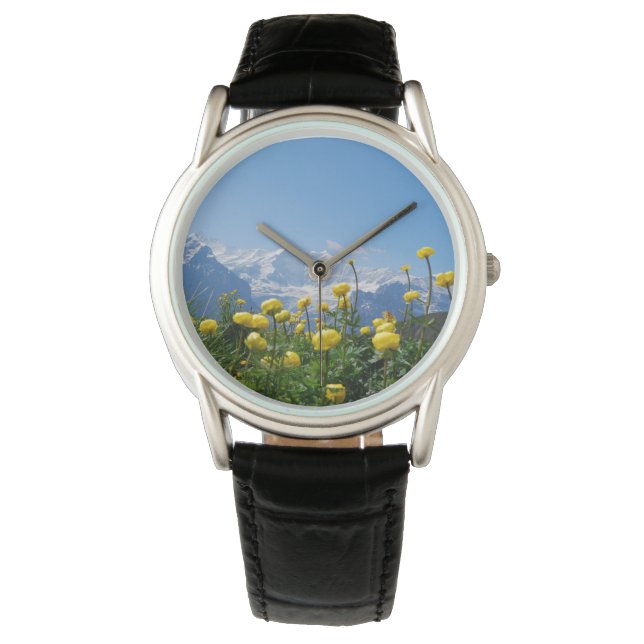 Montre Flowers (homonymie) | Eiger Monch Swiss Alps (devant)