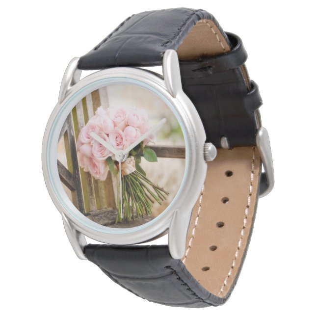 Montre Flowers | Pink Rose Bouquet (Incliné)