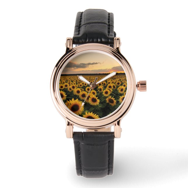 Montre Flowers | Sunflower Field (Recto)