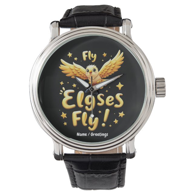 Montre Fly Elgses Fly Art inspirant d'aigle  (devant)