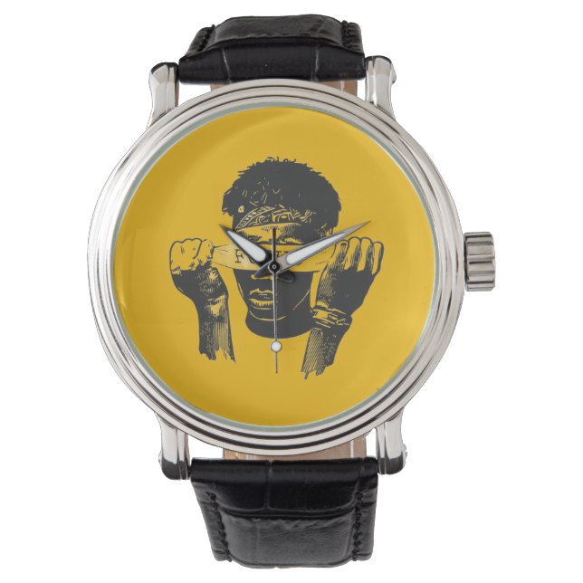 Montre Focus Blindfold Motivational Street Art Illustrati (devant)