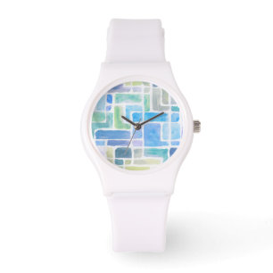 Montre Fond d'aquarelle peint par résumé