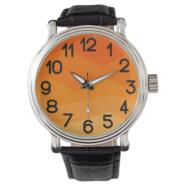 Montre Fond orange (devant)