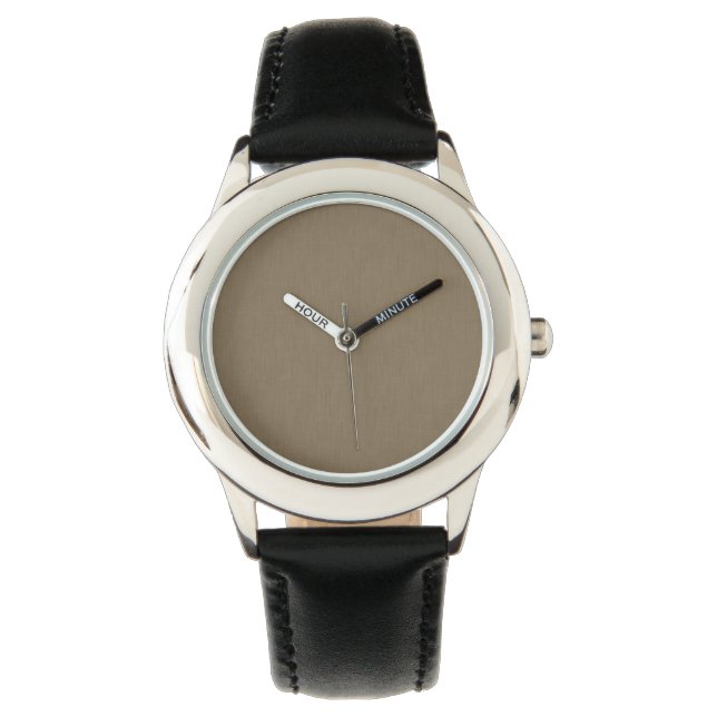 Montre Fond texturé marron calme et simple (devant)