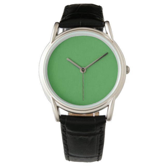 Montre Fond vert texturé visuel calme et simple (devant)