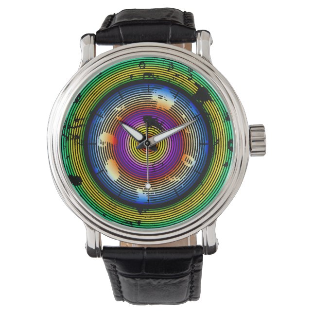 Montre Fonds abstraits circulaires (devant)