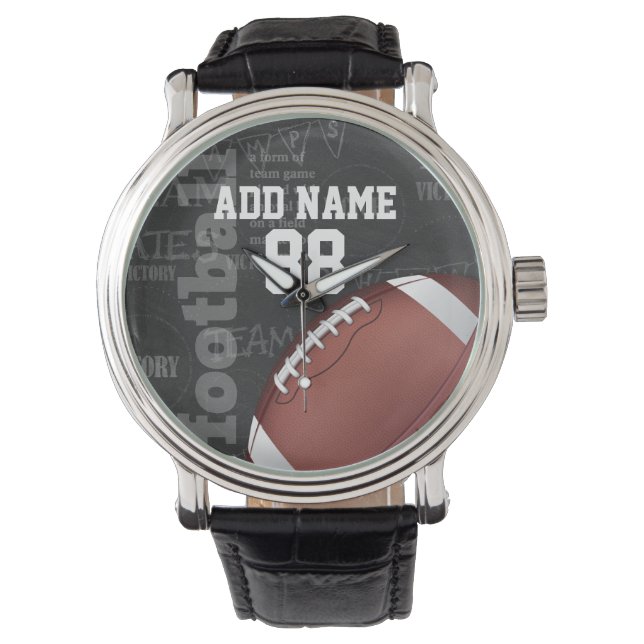 Montre Football américain Personalized Chalkboard (devant)