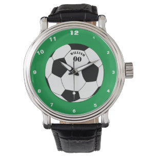 Montre Football & Football Ball Watch avec nom et numéro