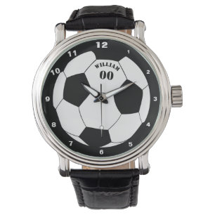 Montre Football & Football Ball Watch avec nom et numéro