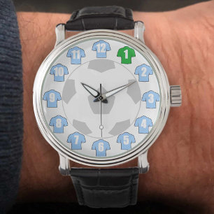 Montre Football Watch - avec les Chemises Bleues Ciel