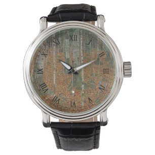 Montre Forêt de bouleaux par Gustav Klimt, Art Nouveau vi