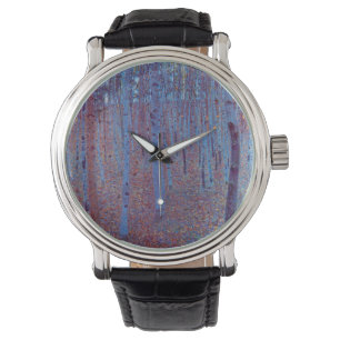 Montre Forêt de hêtres par Gustav Klimt, Art Nouveau vint
