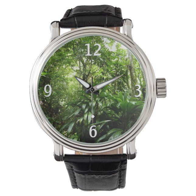 Montre Forêt de pluie dominicaine I Nature verte tropical (devant)