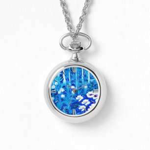 Montre Forêt d'Imaginaires avec fleurs et oiseaux