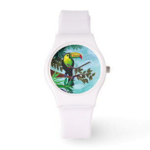Montre Forêt tropicale toucane colorée