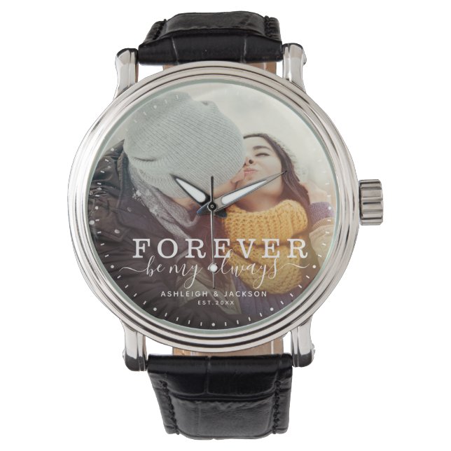Montre Forever Be My Always Love Mariage Script photo (devant)
