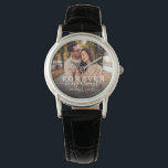Montre Forever Be My Always Modern Mariage Photo Script<br><div class="desc">Montre photo moderne chic avec écriture manuscrite et lecture de typographie moderne : ' Etre toujours mon toujours 'aux côtés de vos noms personnalisés et date mariage. Personnalisez avec votre photo et vos informations préférées. Grand cadeau pour les jeunes mariés ou la Saint-Valentin !</div>